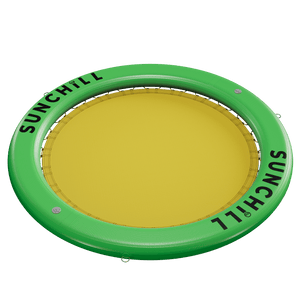 Green Sunchill Ring Floaty with Yellow Net