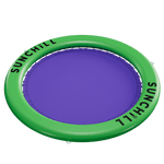 Load image into Gallery viewer, Green Sunchill Water Hammock Float Ring with Purple Netting
