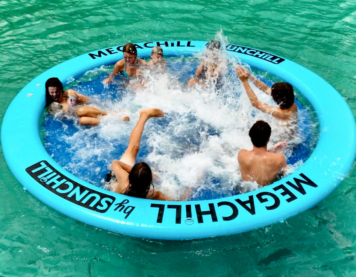 Mega Pool Float Shell Megachill | Large Water Floaty for Pools, Lakes, and Ocean Fun